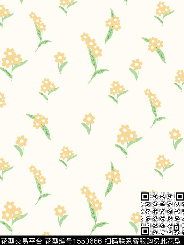 小清新清爽小碎花传统印花华亿平台下载（图片编号: 1553666） - 瓦栏（Walan）