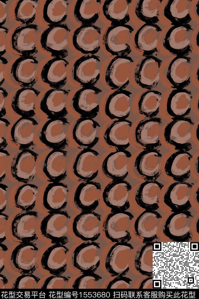 笔触格子字母数码印花华亿平台下载（图片编号: 1553680） - 瓦栏（Walan）