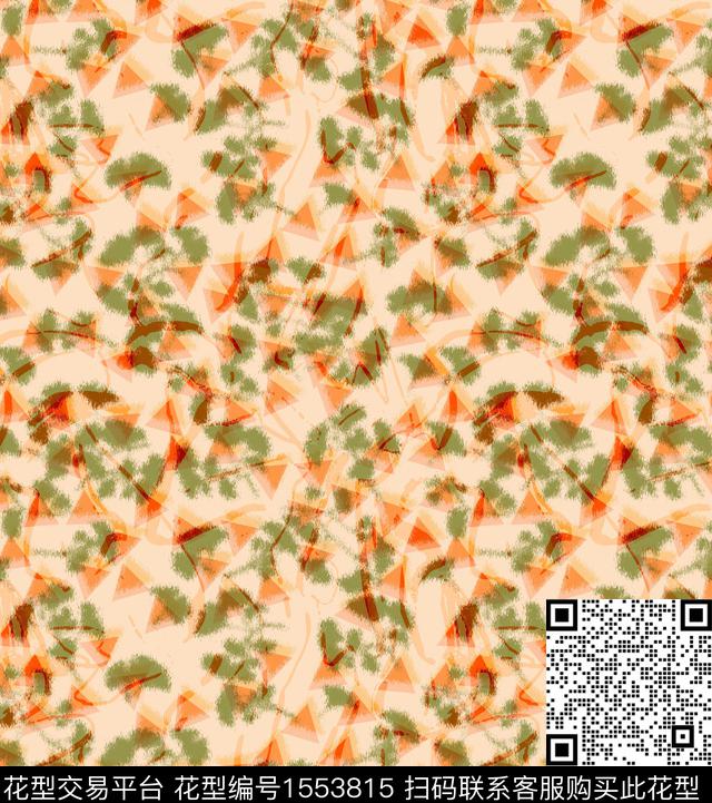 抽象几何数码印花华亿平台下载（图片编号: 1553815） - 瓦栏（Walan）