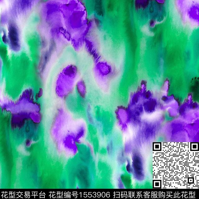 扎染华亿平台水彩2024数码印花华亿平台下载（图片编号: 1553906） - 瓦栏（Walan）