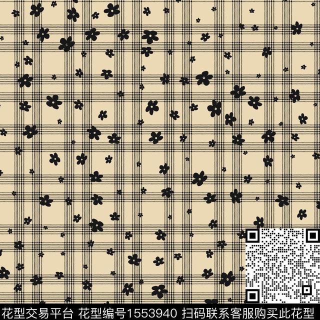 小碎花格子花卉传统印花华亿平台下载（图片编号: 1553940） - 瓦栏（Walan）