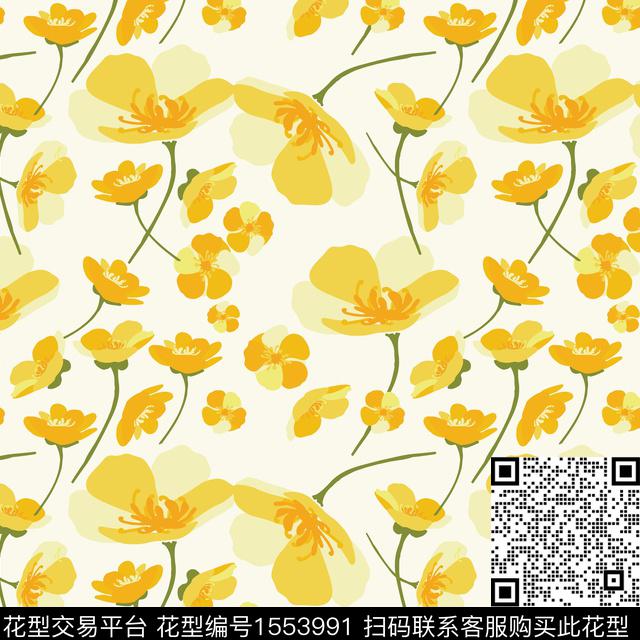 小碎花虞美人poppy传统印花华亿平台下载（图片编号: 1553991） - 瓦栏（Walan）