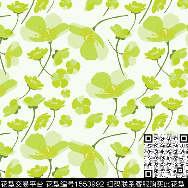 小碎花虞美人poppy传统印花华亿平台下载（图片编号: 1553992） - 瓦栏（Walan）