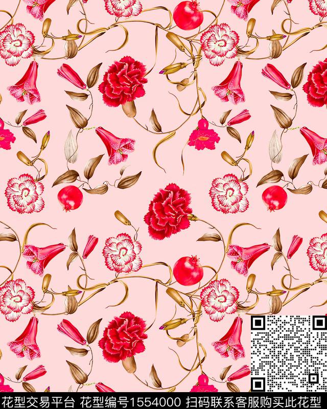 小碎花2024春夏数码印花华亿平台下载（图片编号: 1554000） - 瓦栏（Walan）