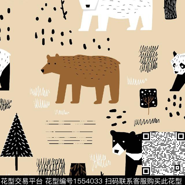 趣味童装卡通动物传统印花华亿平台下载（图片编号: 1554033） - 瓦栏（Walan）