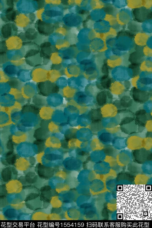 肌理水彩笔触数码印花华亿平台下载（图片编号: 1554159） - 瓦栏（Walan）