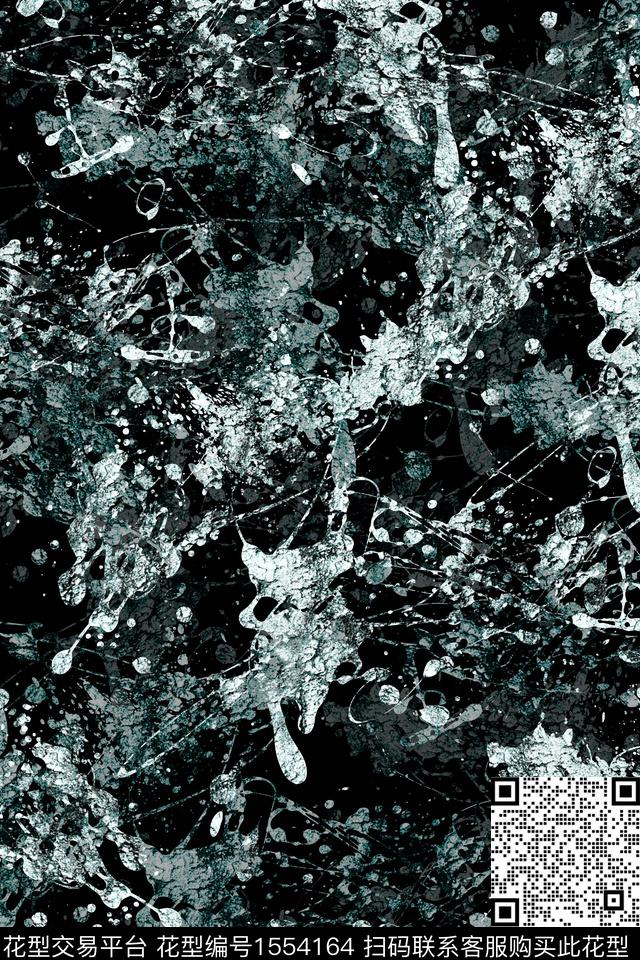 抽象肌理大理石纹数码印花华亿平台下载（图片编号: 1554164） - 瓦栏（Walan）