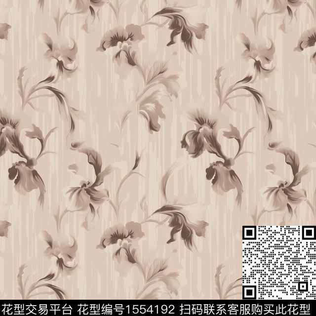 女装花卉底纹数码印花华亿平台下载（图片编号: 1554192） - 瓦栏（Walan）