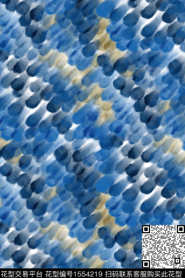 笔触抽象肌理数码印花华亿平台下载（图片编号: 1554219） - 瓦栏（Walan）