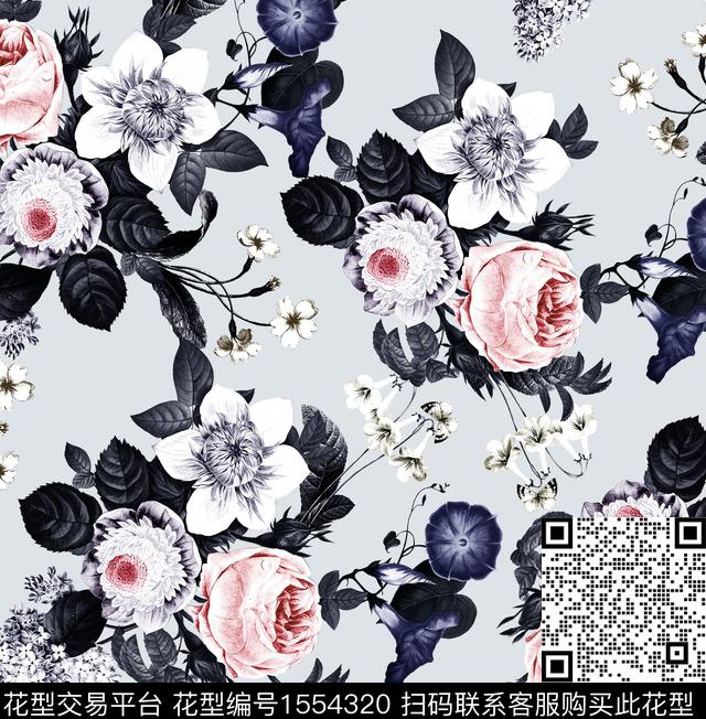 复古Erdem数码印花华亿平台下载（图片编号: 1554320） - 瓦栏（Walan）