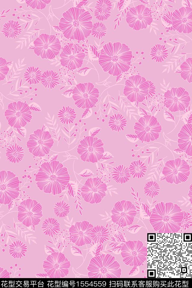 大牌风蒲公英民族风数码印花华亿平台下载（图片编号: 1554559） - 瓦栏（Walan）