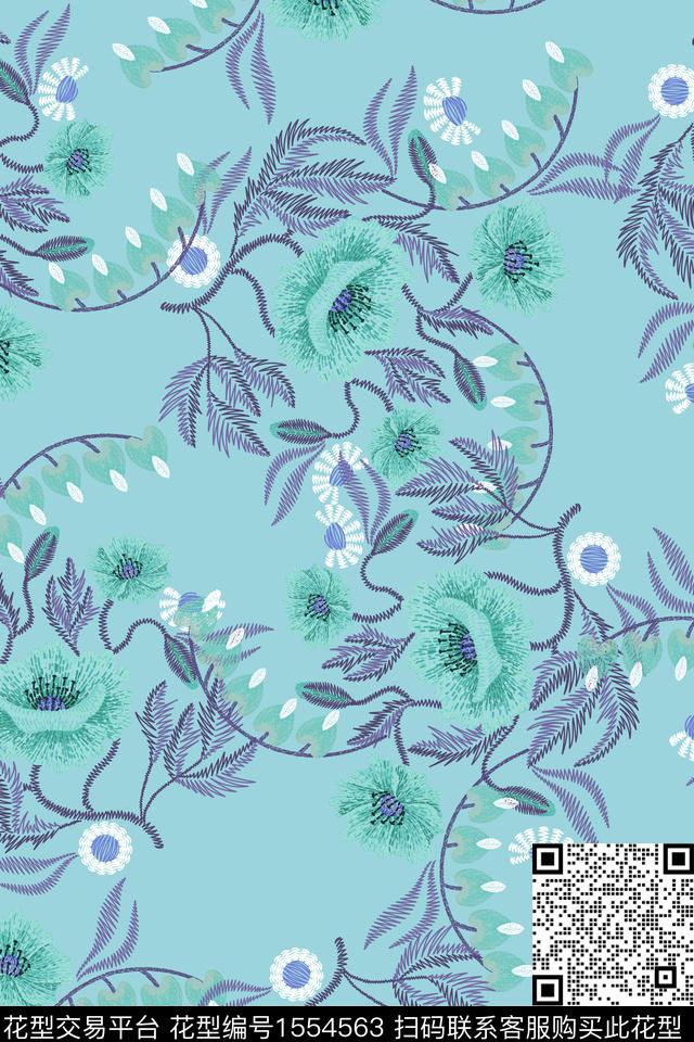 大牌风复古民族风数码印花华亿平台下载（图片编号: 1554563） - 瓦栏（Walan）