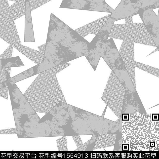 大牌风几何男装数码印花华亿平台下载（图片编号: 1554913） - 瓦栏（Walan）