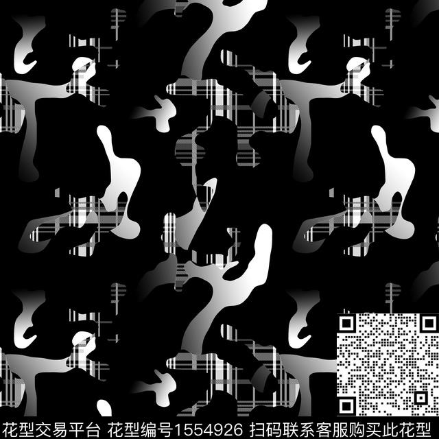 格子条纹男装数码印花华亿平台下载（图片编号: 1554926） - 瓦栏（Walan）