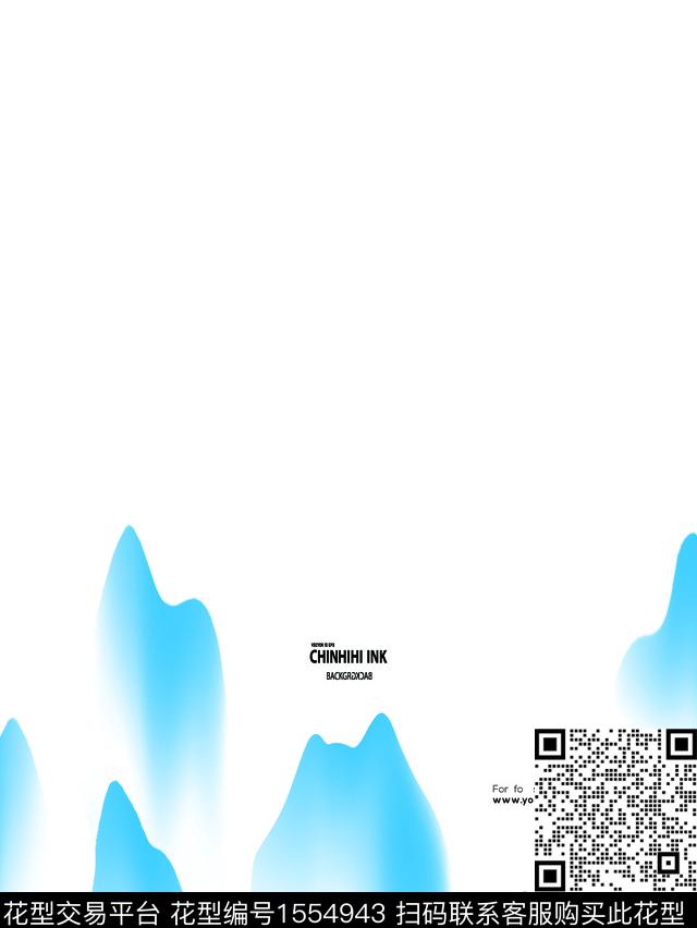 山峰渐变文字数码印花华亿平台下载（图片编号: 1554943） - 瓦栏（Walan）