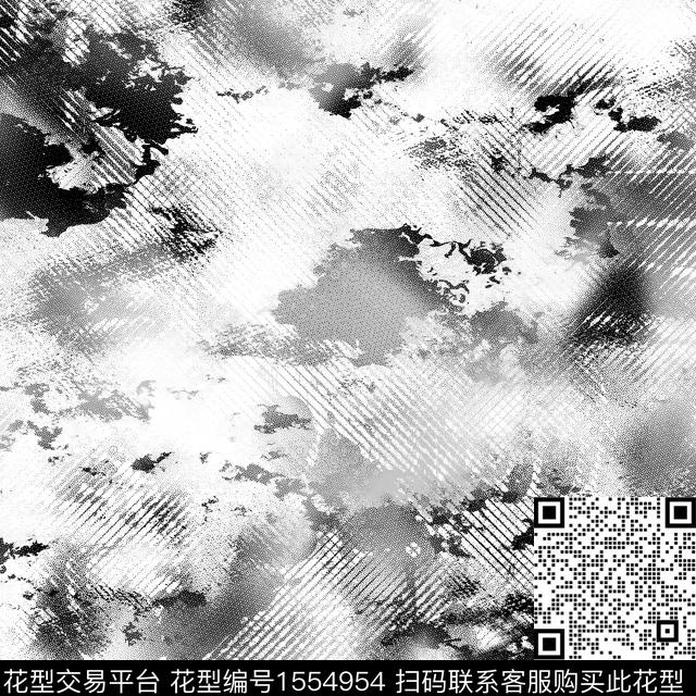 抽象肌理男装数码印花华亿平台下载（图片编号: 1554954） - 瓦栏（Walan）