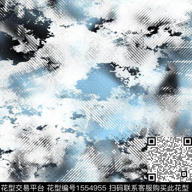 抽象肌理扎染华亿平台数码印花华亿平台下载（图片编号: 1554955） - 瓦栏（Walan）