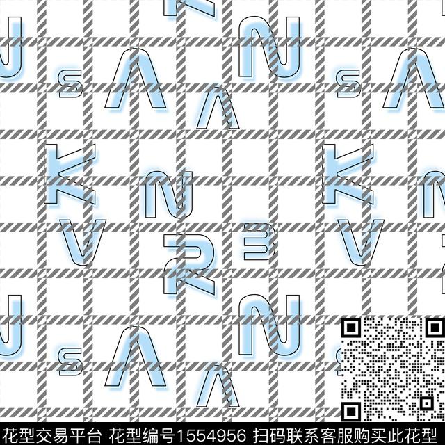 字母几何男装数码印花华亿平台下载（图片编号: 1554956） - 瓦栏（Walan）
