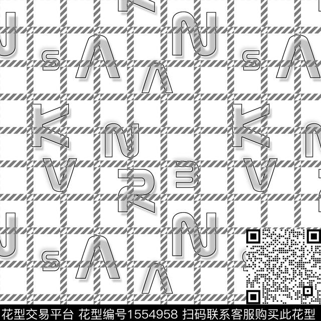 字母几何男装数码印花华亿平台下载（图片编号: 1554958） - 瓦栏（Walan）