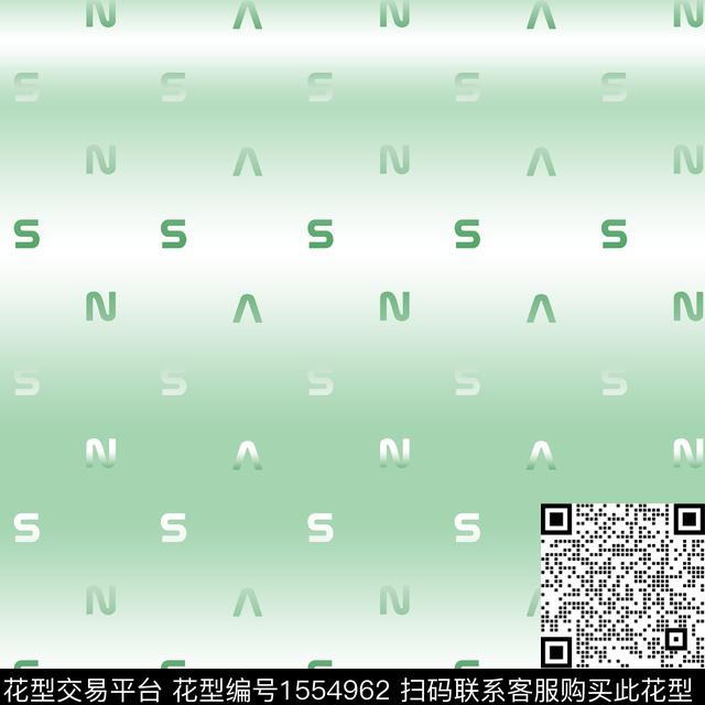 字母渐变休闲数码印花华亿平台下载（图片编号: 1554962） - 瓦栏（Walan）