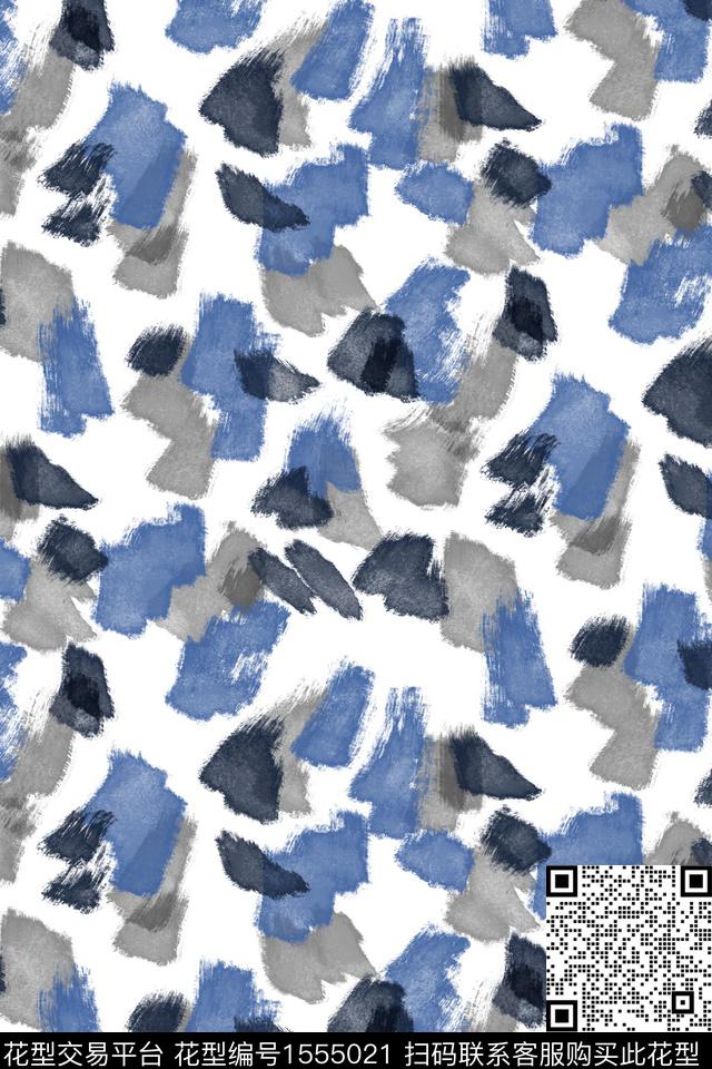 小清新简约水彩数码印花华亿平台下载（图片编号: 1555021） - 瓦栏（Walan）