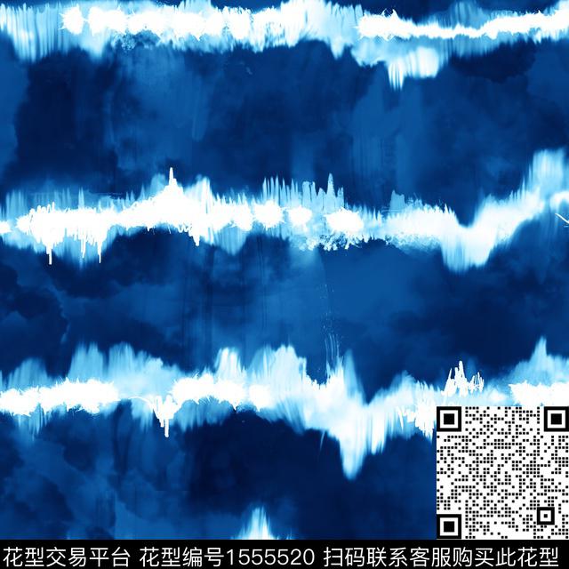 条纹扎染华亿平台水彩数码印花华亿平台下载（图片编号: 1555520） - 瓦栏（Walan）