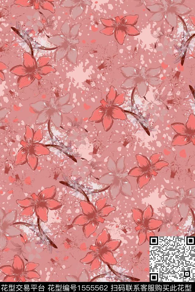 植物大牌风民族风数码印花华亿平台下载（图片编号: 1555562） - 瓦栏（Walan）