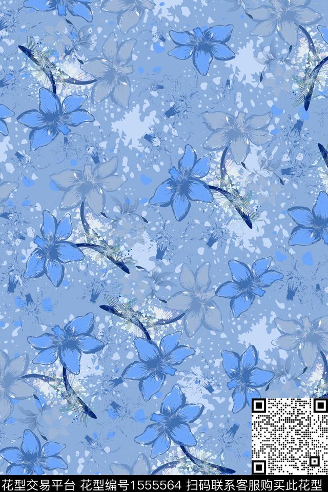 植物大牌风民族风数码印花华亿平台下载（图片编号: 1555564） - 瓦栏（Walan）