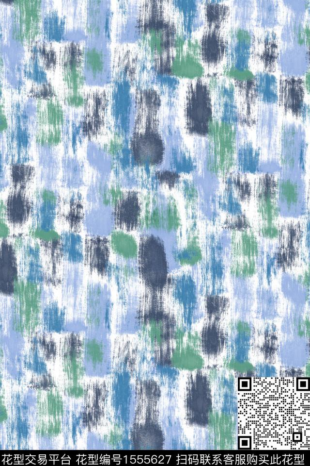 肌理抽象笔触数码印花华亿平台下载（图片编号: 1555627） - 瓦栏（Walan）