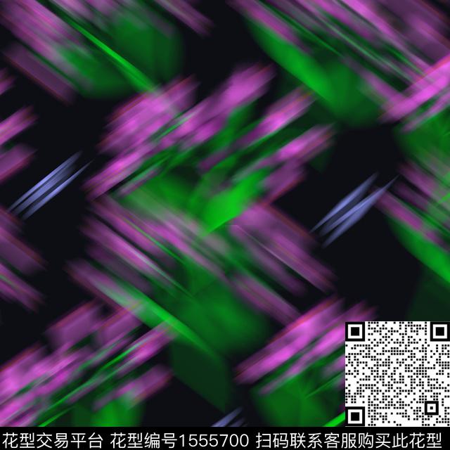 抽象模糊黑底数码印花华亿平台下载（图片编号: 1555700） - 瓦栏（Walan）