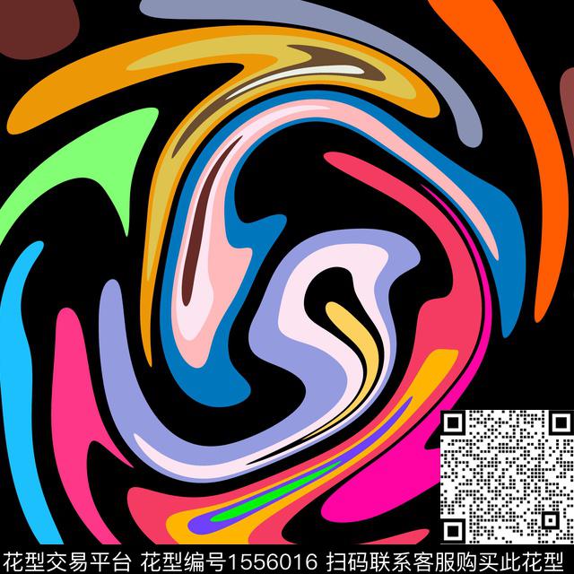 抽象流动液态传统印花华亿平台下载（图片编号: 1556016） - 瓦栏（Walan）