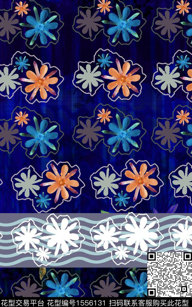民族花卉扎染华亿平台小碎花数码印花华亿平台下载（图片编号: 1556131） - 瓦栏（Walan）