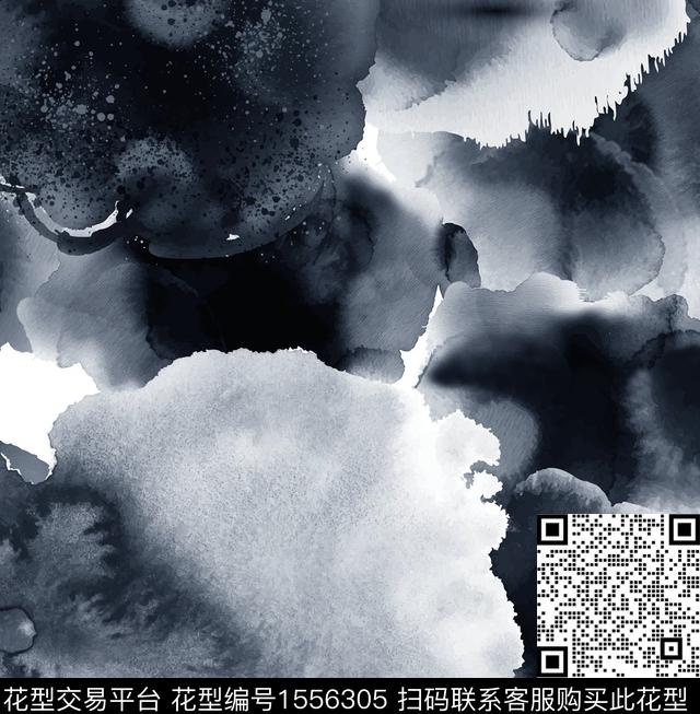 水墨风肌理水彩数码印花华亿平台下载（图片编号: 1556305） - 瓦栏（Walan）