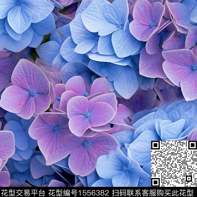 花卉满版散花叠加数码印花华亿平台下载（图片编号: 1556382） - 瓦栏（Walan）