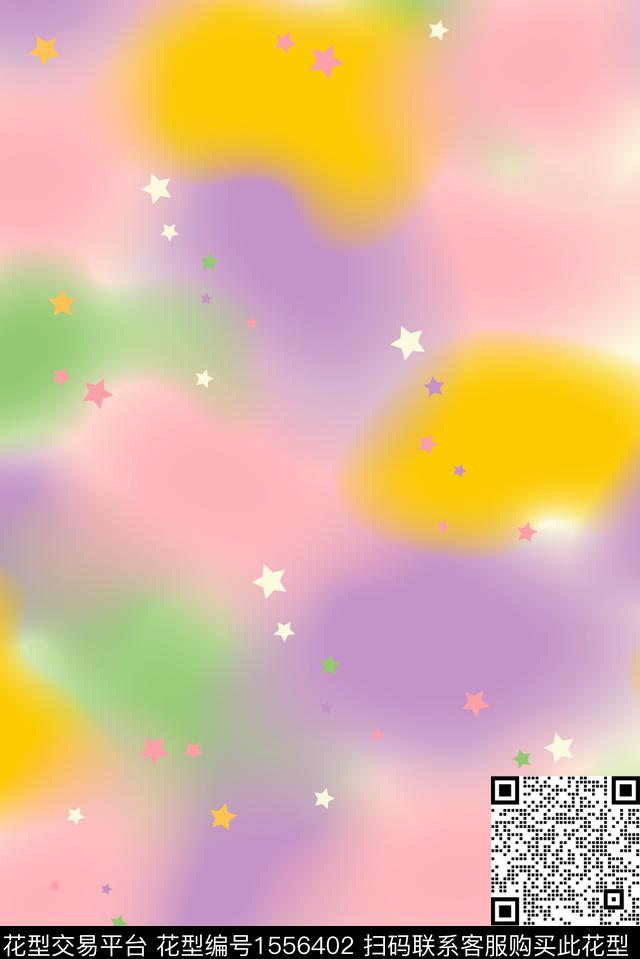 趣味五角星抽象数码印花华亿平台下载（图片编号: 1556402） - 瓦栏（Walan）