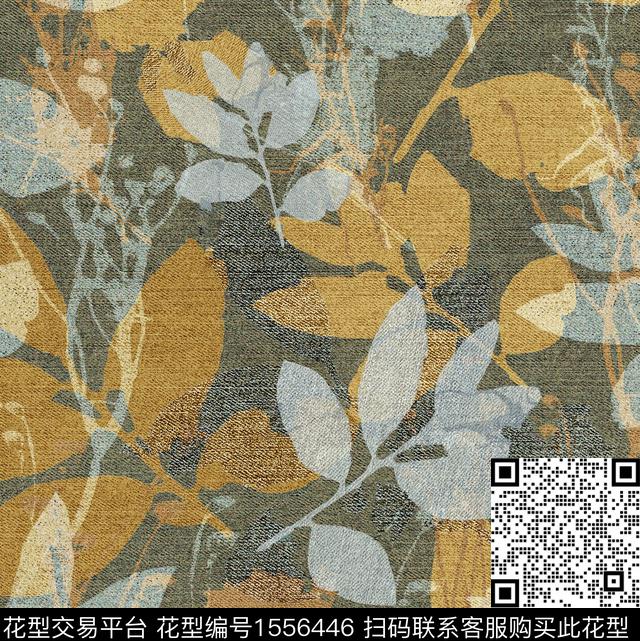 花卉肌理剪影数码印花华亿平台下载（图片编号: 1556446） - 瓦栏（Walan）