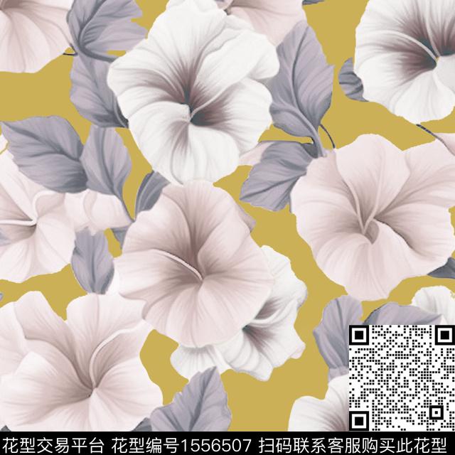 花卉数码印花华亿平台下载（图片编号: 1556507） - 瓦栏（Walan）