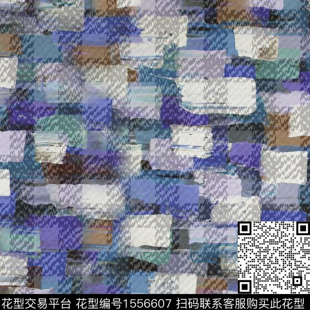 线条格子几何数码印花华亿平台下载（图片编号: 1556607） - 瓦栏（Walan）