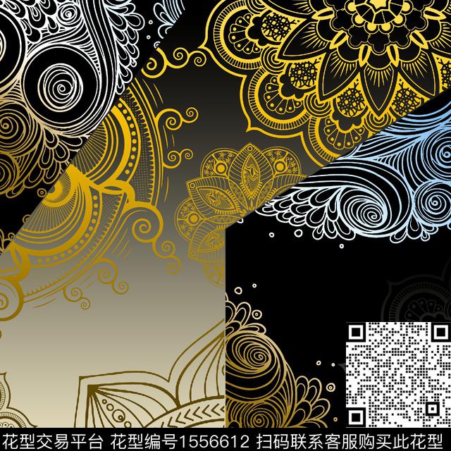 定位线条几何数码印花华亿平台下载（图片编号: 1556612） - 瓦栏（Walan）