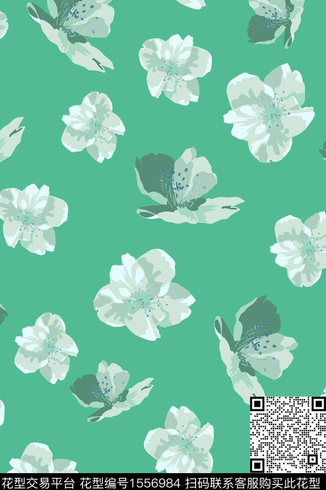 大花国画大牌风数码印花华亿平台下载（图片编号: 1556984） - 瓦栏（Walan）