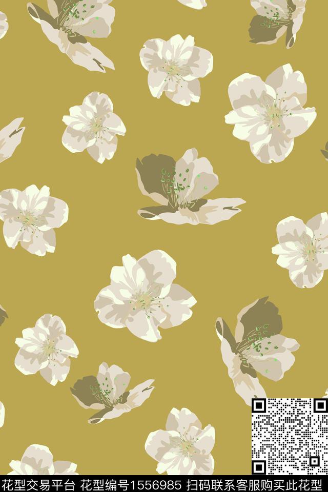 大花国画大牌风数码印花华亿平台下载（图片编号: 1556985） - 瓦栏（Walan）