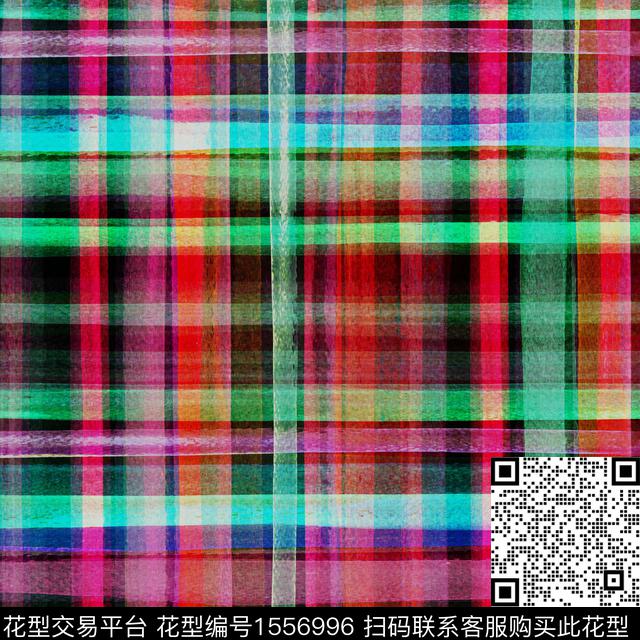 多彩条纹水彩数码印花华亿平台下载（图片编号: 1556996） - 瓦栏（Walan）