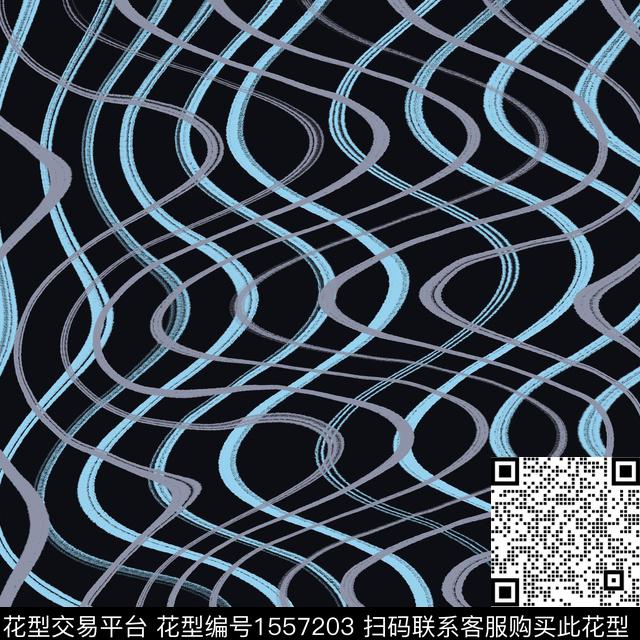 定位条纹线条画数码印花华亿平台下载（图片编号: 1557203） - 瓦栏（Walan）