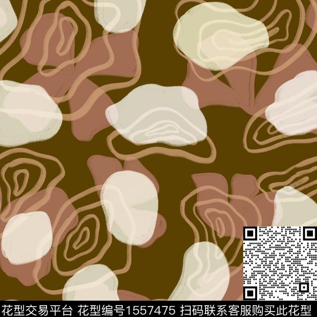 线条画线圈传统印花华亿平台下载（图片编号: 1557475） - 瓦栏（Walan）