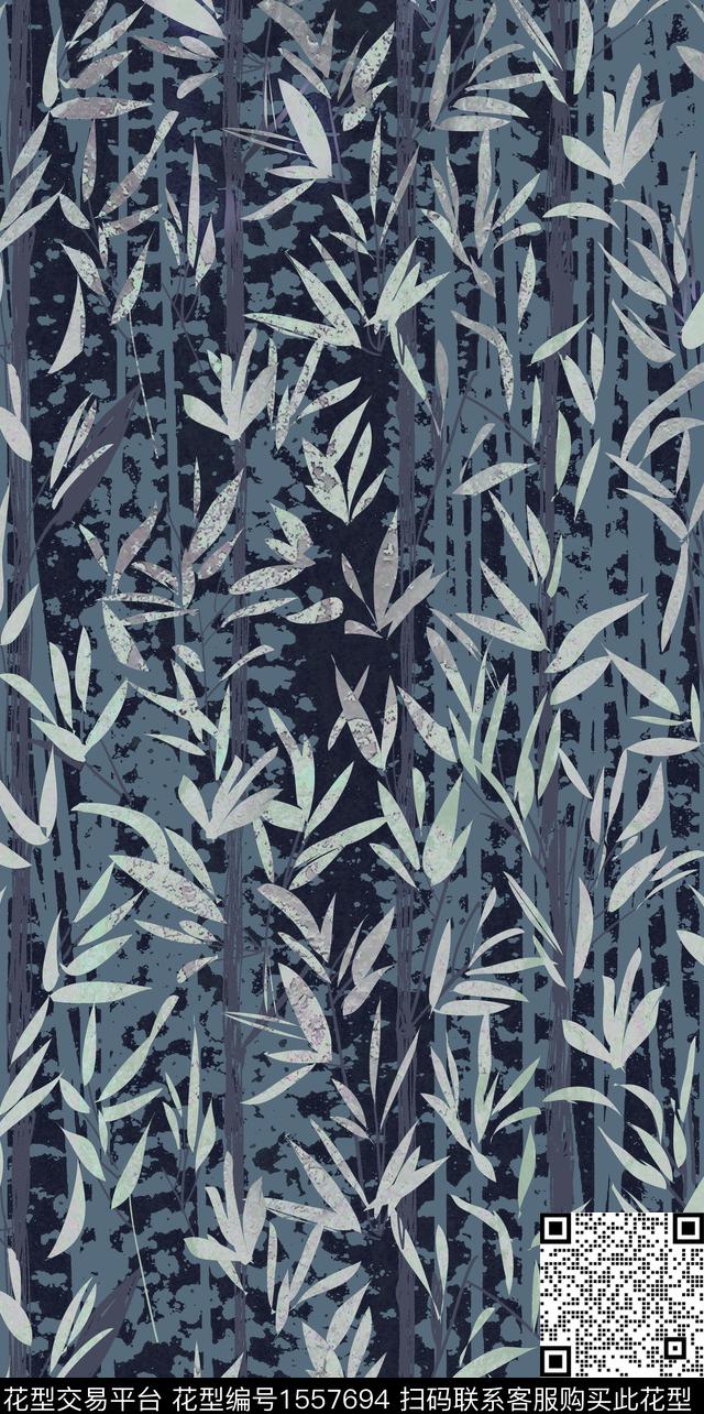 叶子抽象墙纸数码印花华亿平台下载（图片编号: 1557694） - 瓦栏（Walan）