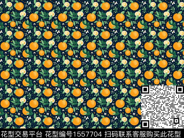 趣味小花水果数码印花华亿平台下载（图片编号: 1557704） - 瓦栏（Walan）