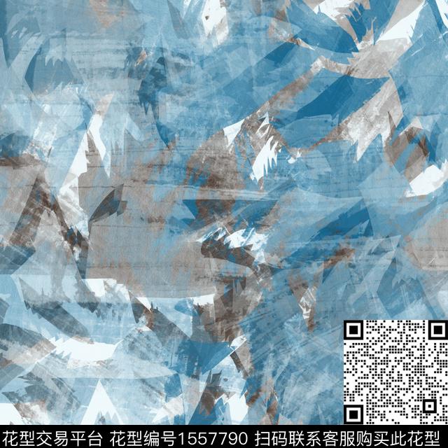 抽象肌理定位数码印花华亿平台下载（图片编号: 1557790） - 瓦栏（Walan）