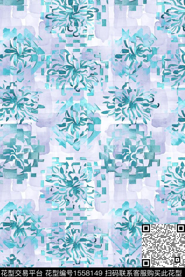 底纹抽象碎片数码印花华亿平台下载（图片编号: 1558149） - 瓦栏（Walan）