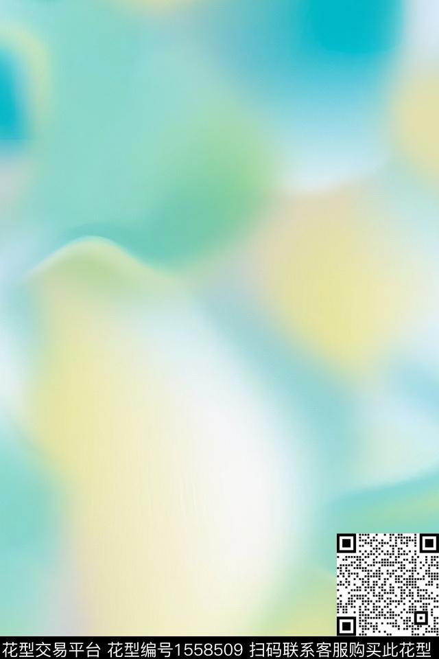 抽象水彩朦胧数码印花华亿平台下载（图片编号: 1558509） - 瓦栏（Walan）