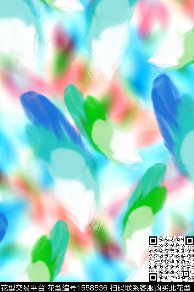 满版散花数码华亿平台水彩数码印花华亿平台下载（图片编号: 1558536） - 瓦栏（Walan）